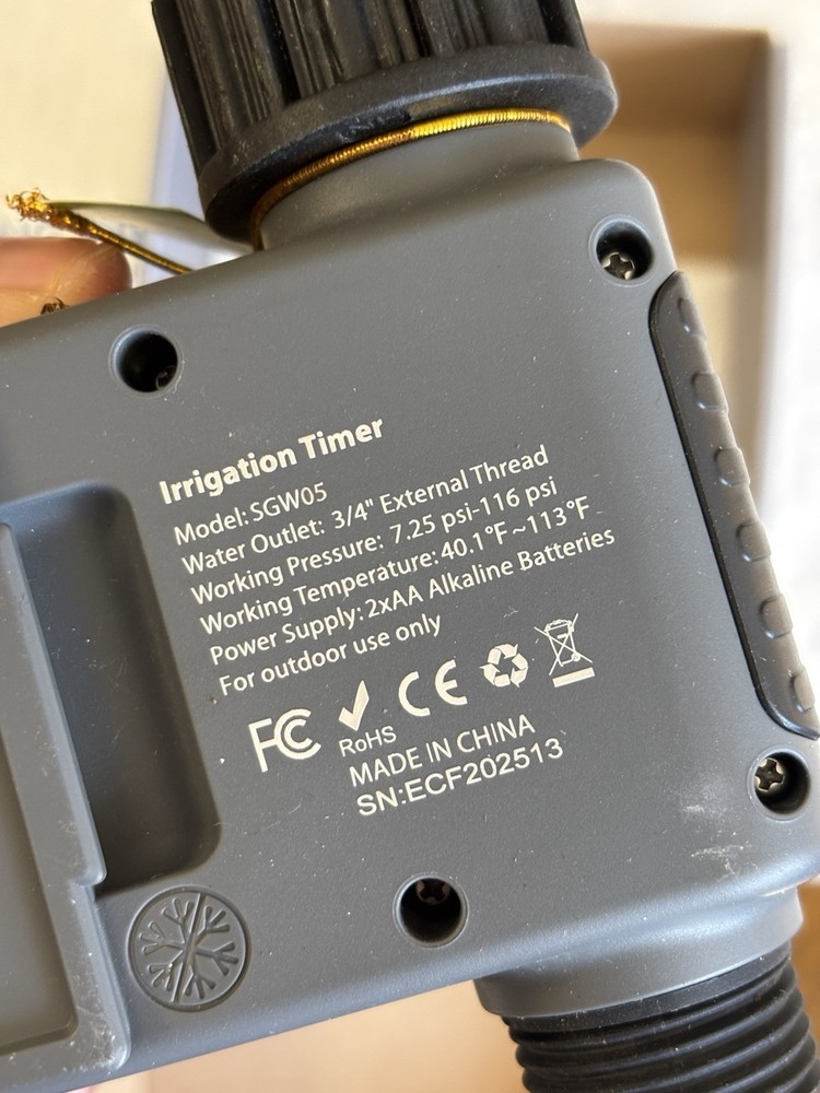 Insoma SGW05 - Irrigation Timer Sprinkler Water Timer Programmable