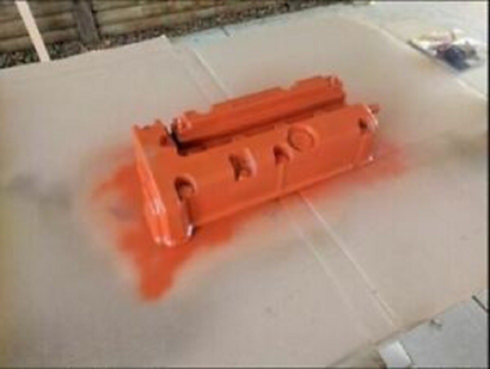 Orange Coating Engine Enamel Coating High Temp Caliper Brake Drums Springs Paint