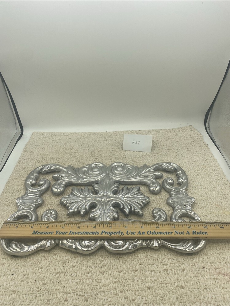 Vintage Silver Toned Hot Plate By Treasure Seekers Rectangular 13X8”
