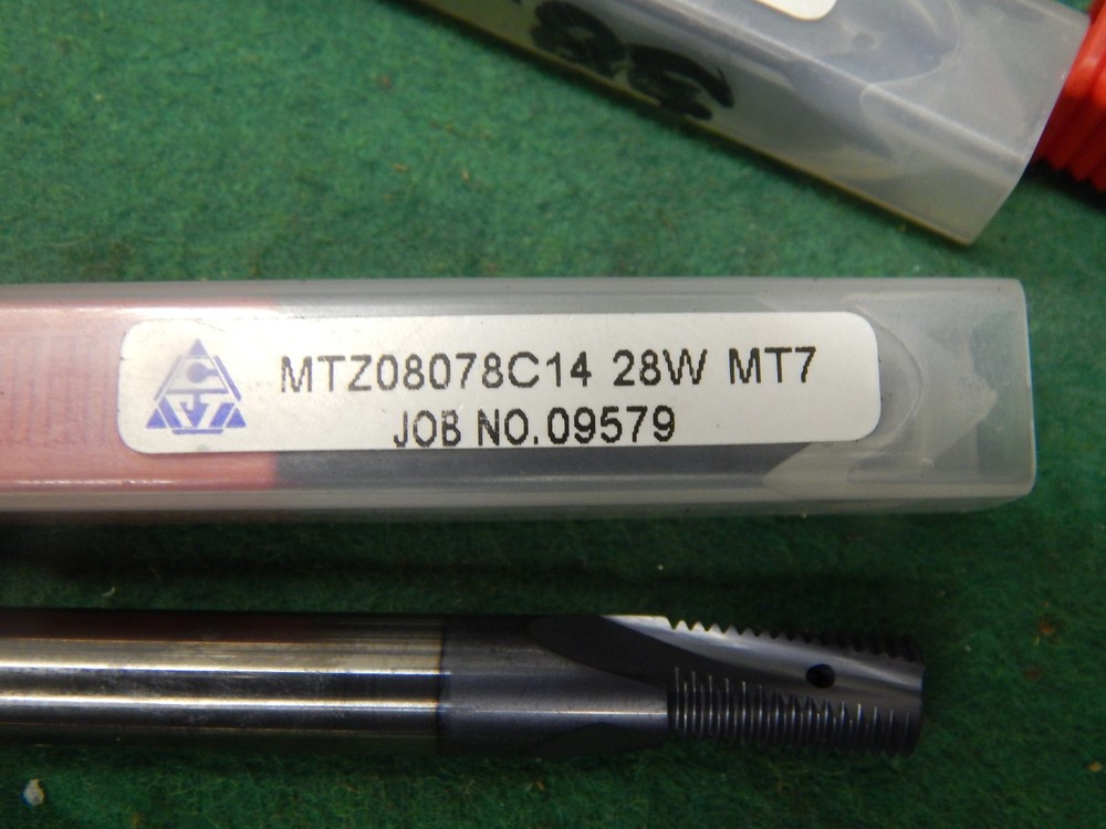 SCT Solid Carbide Coolant Through TiAlN 3-Flute Thread Mill 28W MT7