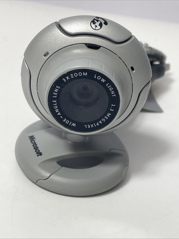 Microsoft LifeCam VX-6000 3x Zoom 1.3 MegaPixel  Wide-Angel Lens Webcam Used
