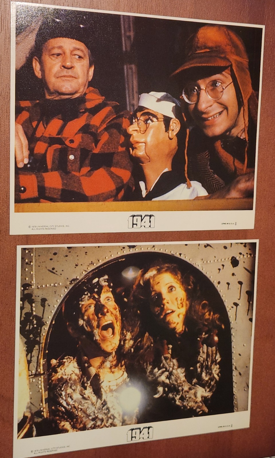 3 VINTAGE 1941 MOVIE (FROM 1979) LOBBY CARDS PRESS PHOTOS JOHN BELUSHI DEEZEN