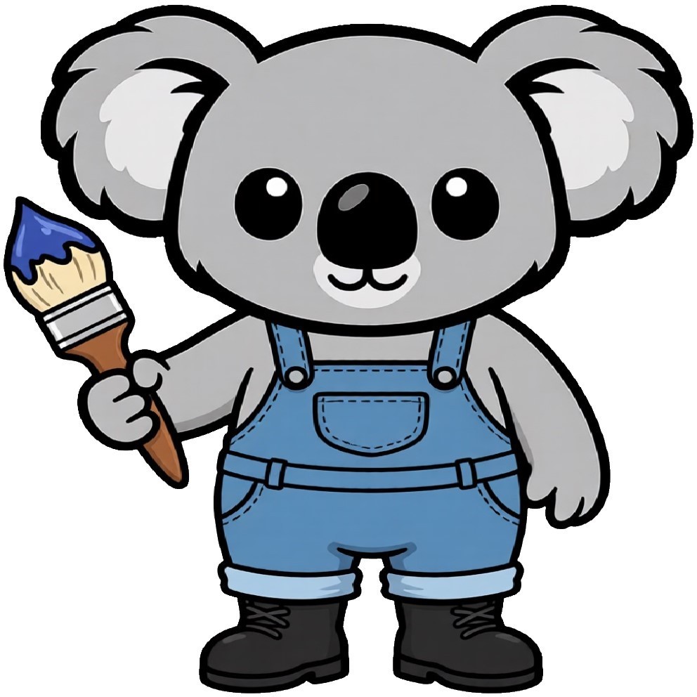 30 Custom Koala Artist Personalized Address Labels