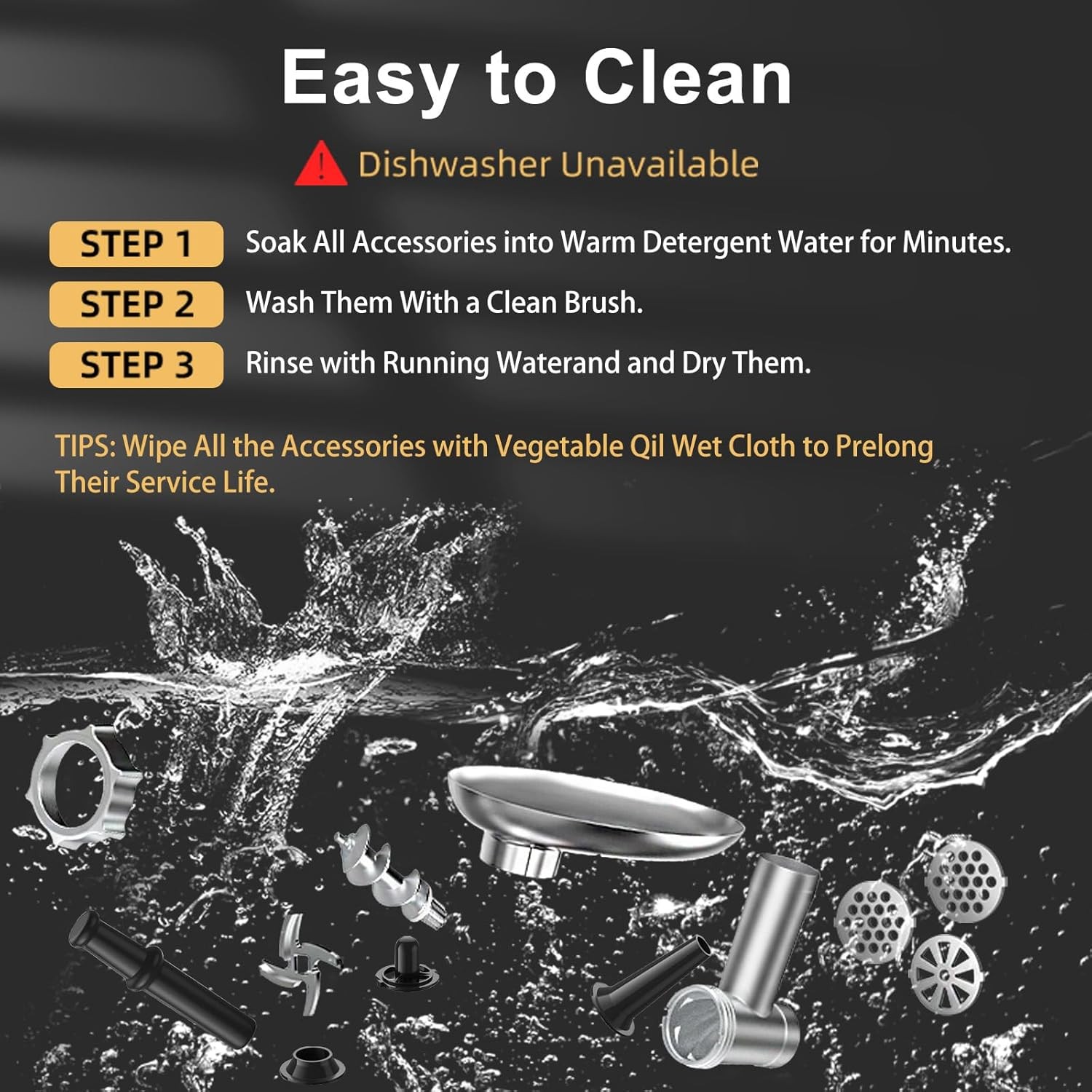 Heavy Duty 3000W Commercial Electric Meat Grinder Sausage Maker Mincer Stuffer