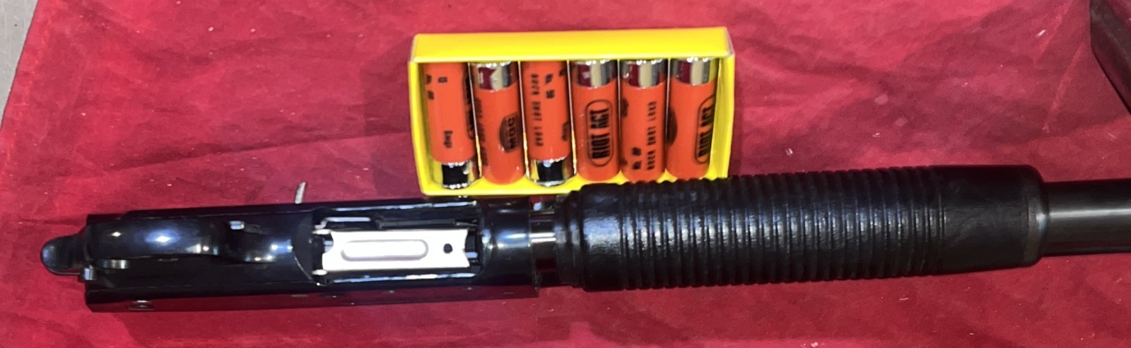 MGC REMINGTON M31-RS2 RIOT SHOTGUN-BARREL + TRIGGER ASSEMBLY+6 NOS SHELLS w/O.B.