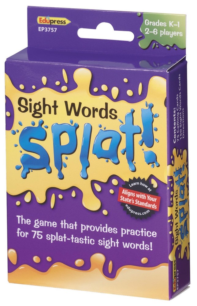 Fast Paced Tabletop Game For Learning 75 Sight Words Grades K To 1 Multi Player