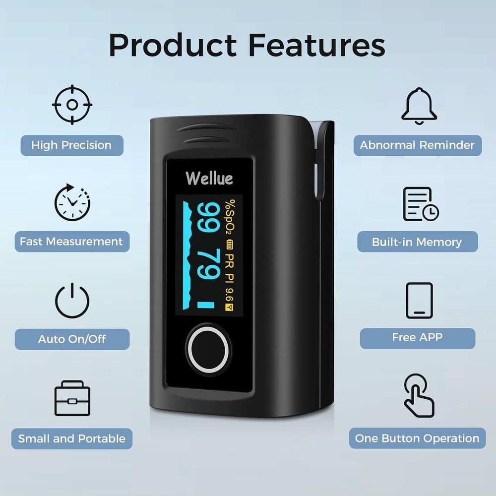 Bluetooth Fingertip Pulse Oximeter