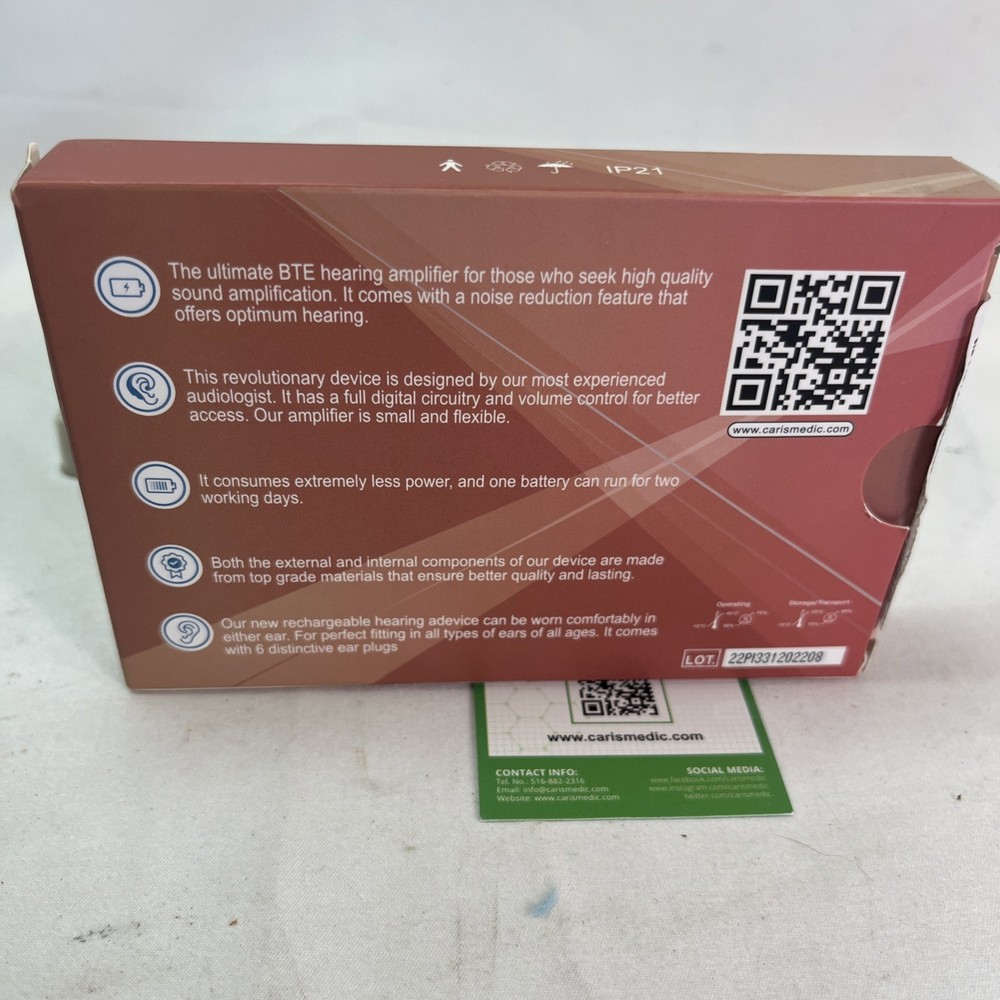 Medca Hearing Amplifier Model LY158 New Open Box