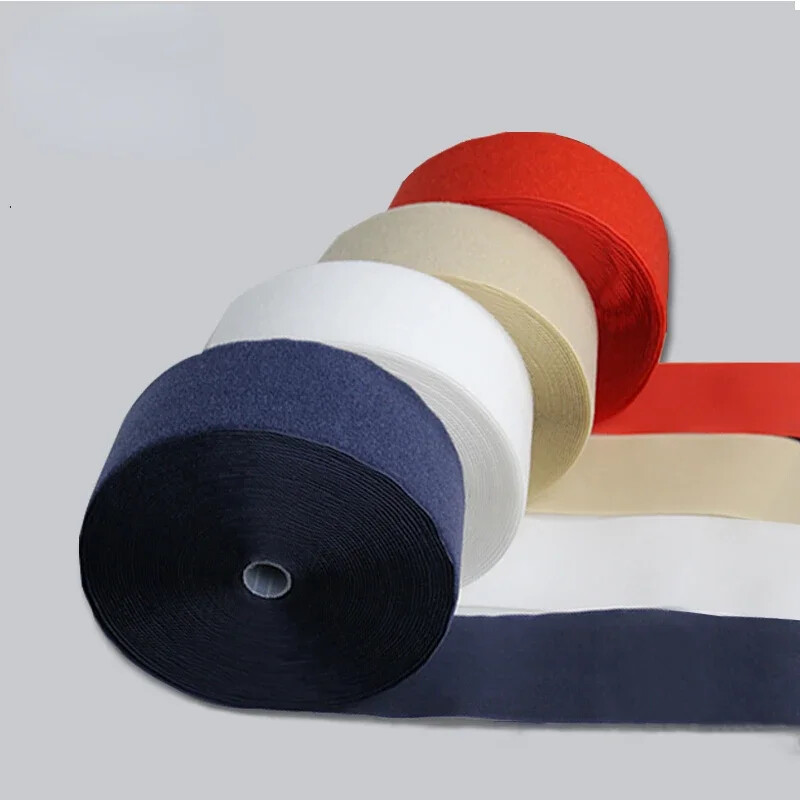 1yard Length 10cm Width Hook Loop Sticker Tape Sewing Webbing for DIY Bag Cloth