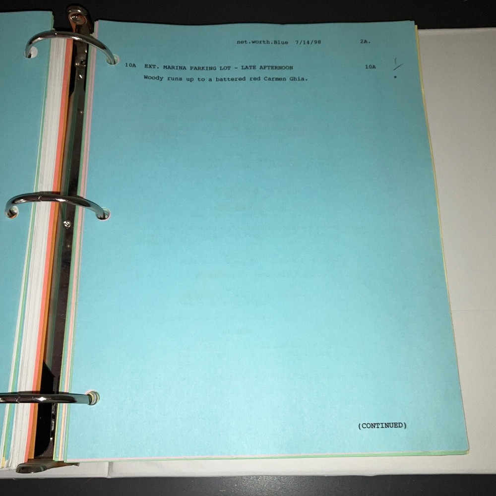 NET WORTH (7/16/98) Asst. Dir. LOADED FINAL DRAFT SCRIPT & PRODUCTION BINDER+COA