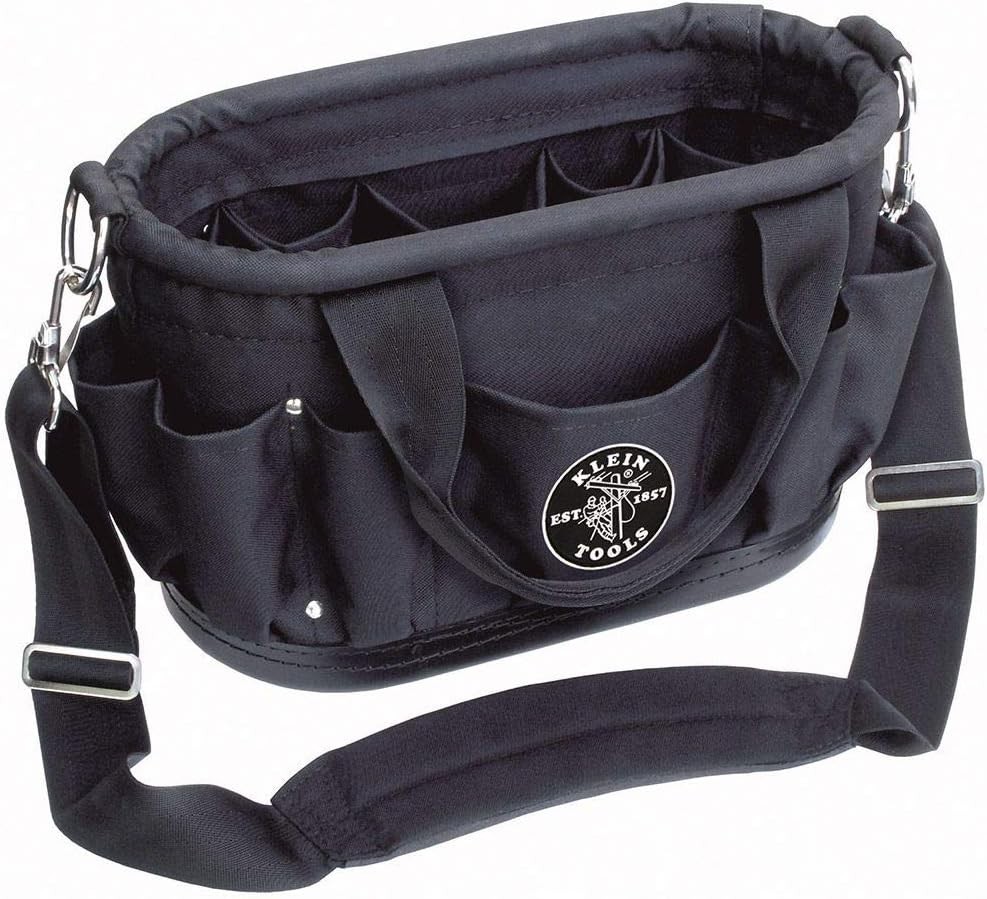 Klein Tools 58889 Padded Adjustable Shoulder Strap, 37 to Small, Black