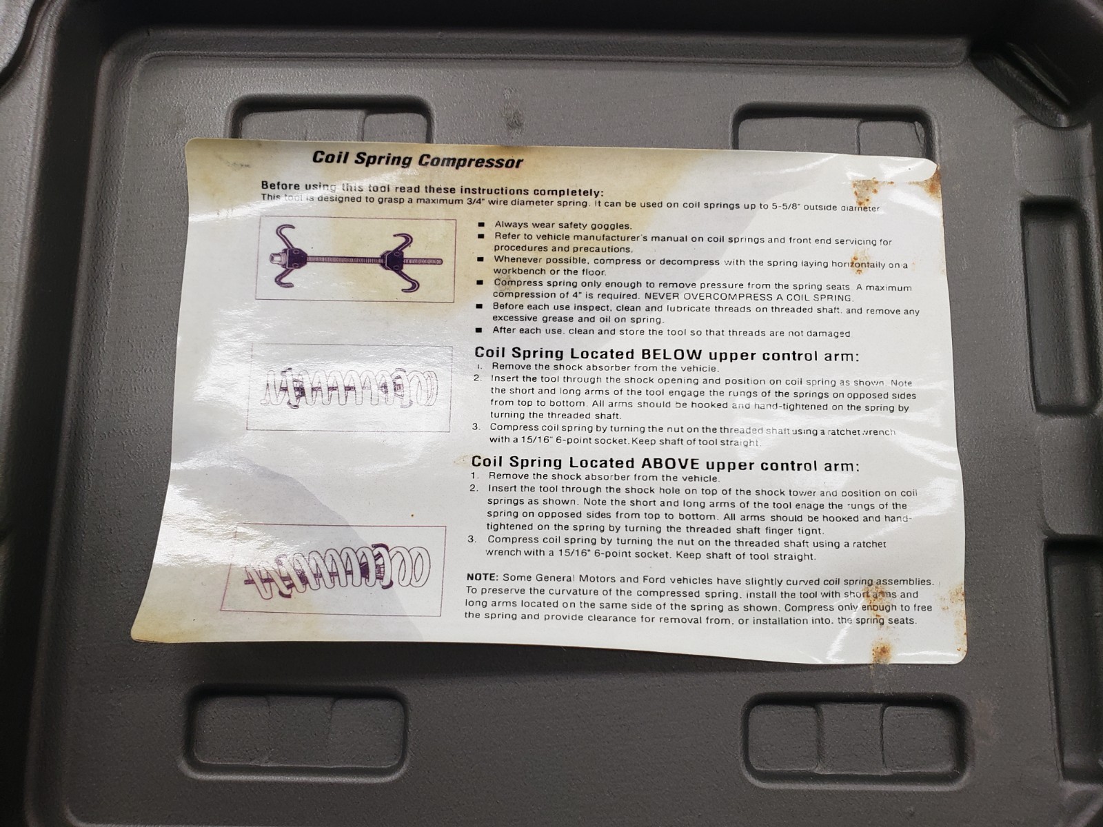 ATD 7550 Master Coil Spring & Macpherson Strut Compressor Tool Set