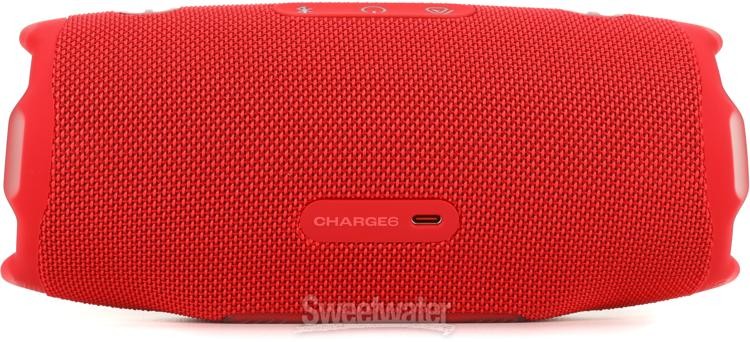 JBL Charge 6 Portable Waterproof Bluetooth Speaker - Red