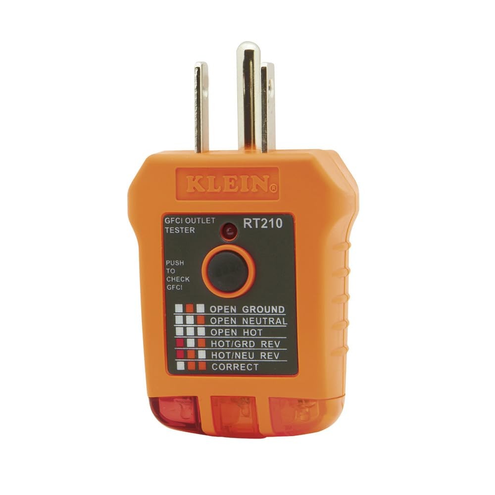 Klein Tools 80077 Voltage Test Kit, Electronic AC/DC Tester, GFCI Green