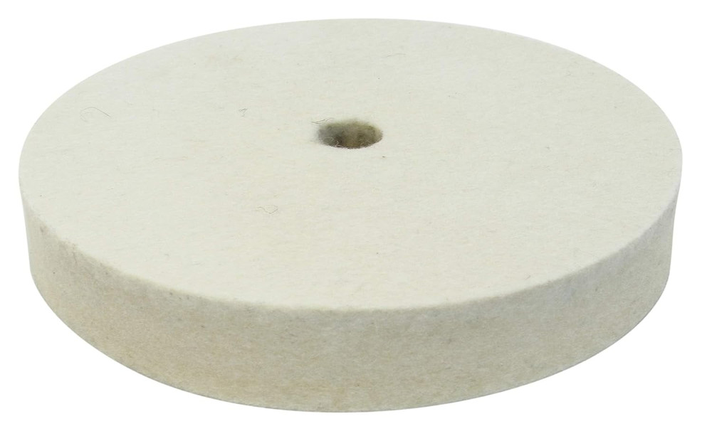 6 Inch Felt Buffing Wheel for 1/2-Inch Arbor Bench Buffer, Extra Thick