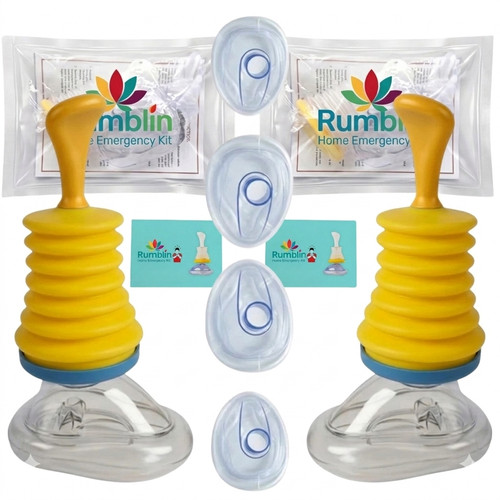 PACK OF 2 Anti Choke Suction Device Portable Life Saving Assist - USA WAREHOUSE