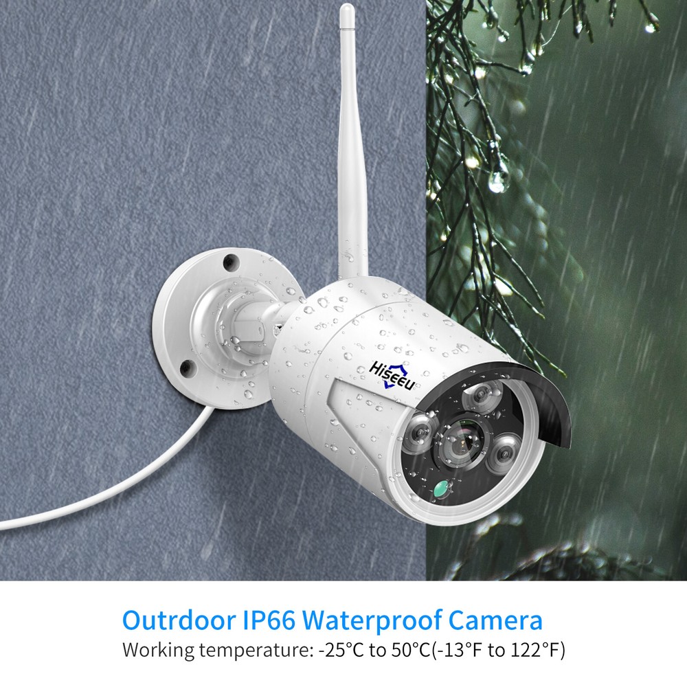 4PCS 5MP WiFi Audio Security Camera For AddTo Hiseeu WiFi Security Camera System