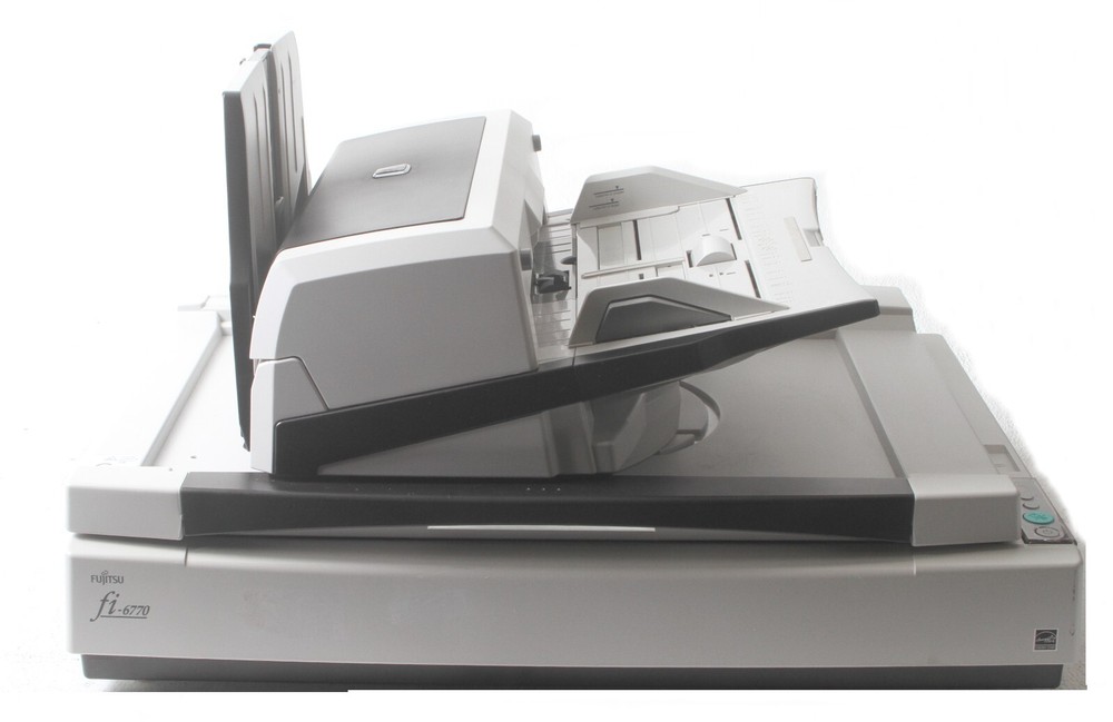 Fujitsu Limited Fi-6770 Color Flatbed Image Document Scanner; 520217