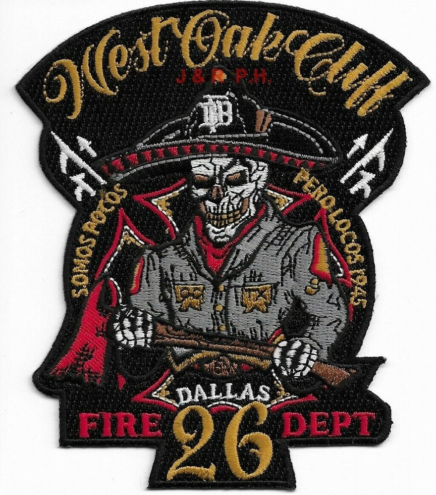 Dallas  Station - 26  "West Oak Cliff", Texas (4" x 5" size) fire patch