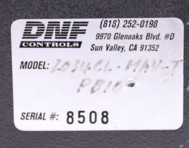 DNF Controls ST300 VTR/ DDR Controller Power Tested Parts Only