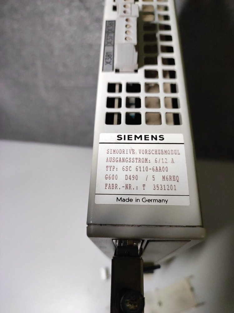 Siemens 6SC6110-6AA00 SIMODRIVE OUTPUT CURRENT
