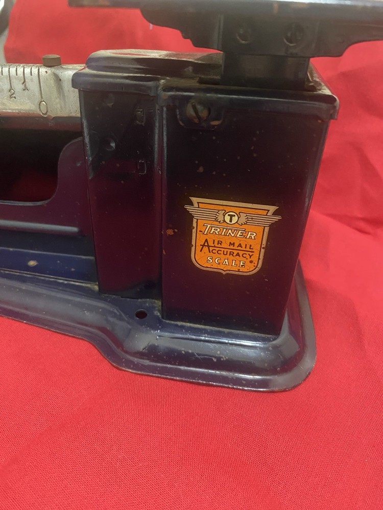 Antique TRINER AIR MAIL ACCURACY POSTAL SCALE. Early model, EUC.