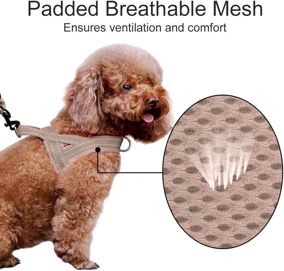 No Pull Dog Harness with Breathable Mesh Padded, Adjustable Reflective Escape Pr