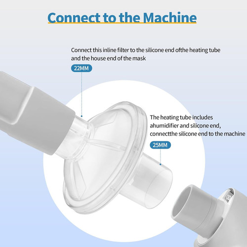 CPAP Filters - 3 PCS Universal Inline Filter for and BiPAP...