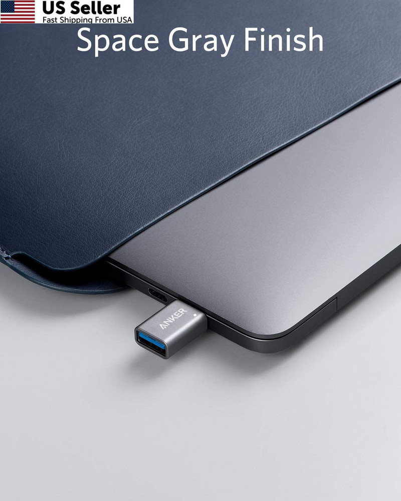 Anker USB C Adapter (2 Pack), C to High-Speed Data Gray