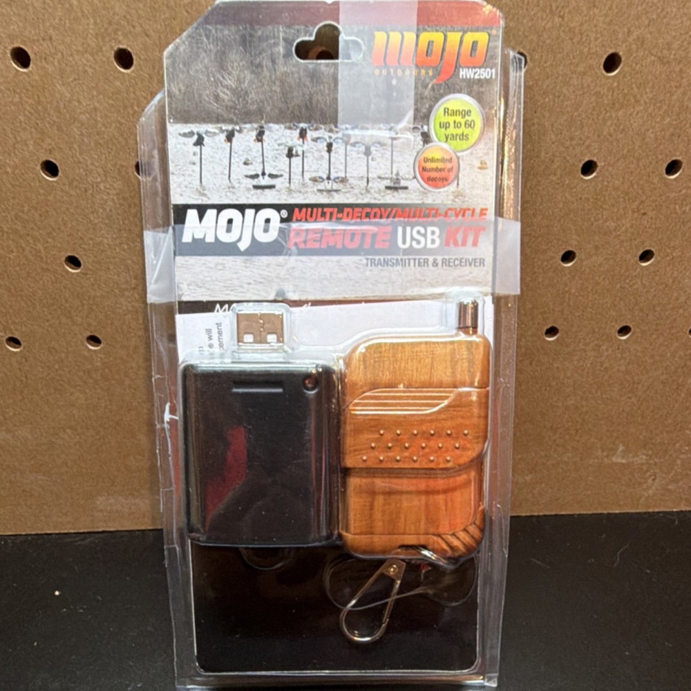 MOJO Outdoors HW2501 Multi-Decoy Remote Kit Transmitter Receiver 60 Yard Range