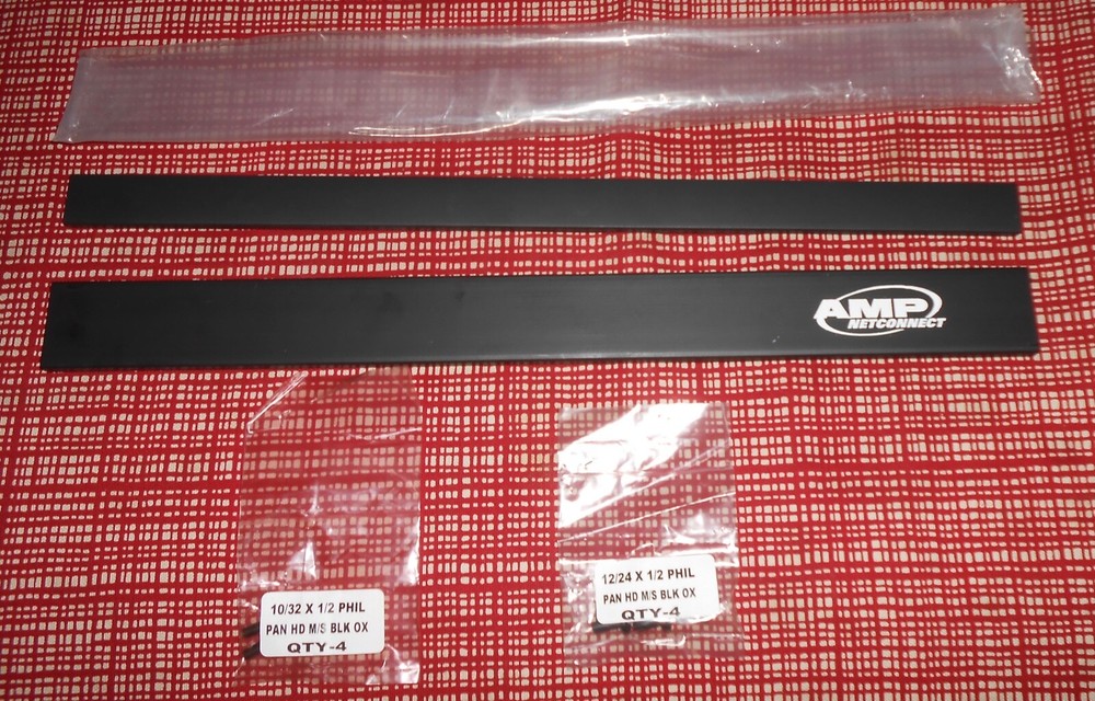 AMP Netconnect Horizontal Wire Duct Face Bezel Plate Cover Kit