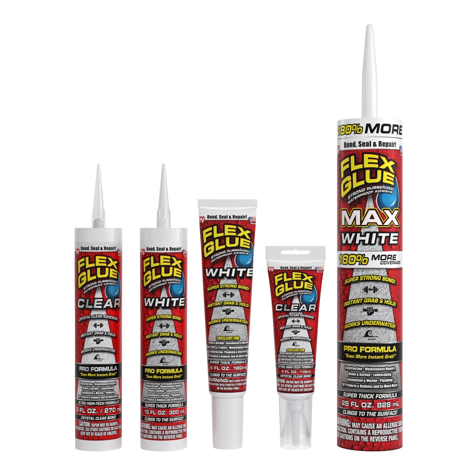 Flex Glue, Super Strong, Rubberized Waterproof Adhesive that Works Underwater