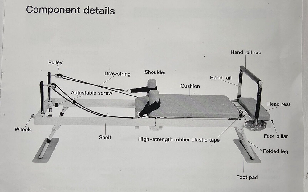 Foldable Pilates Reformer Machine OneTwoFit Part Only: Head Rest
