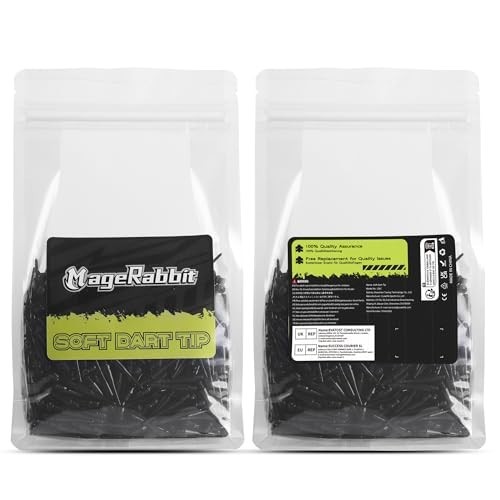 1000pcs Soft Tip Darts - 2BA Thread Plastic Tips, Dart Accessories Set, Darts Su