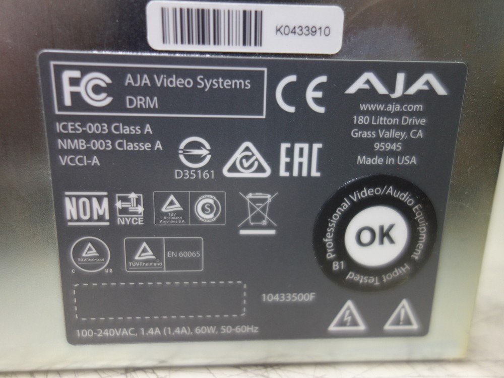 AJA DRM Video Systems Chassis