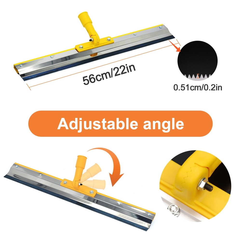 Self-Leveling Tool Kit with Rake, Spiked Roller, Shoes and Yellow pole