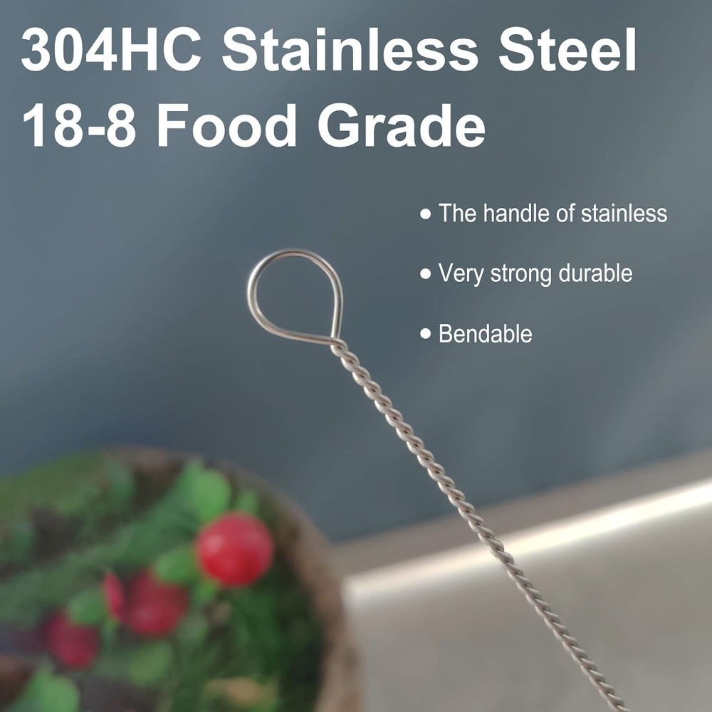 Reusable Extra Long 6 Pack for 10mm Wide Drinking Straws