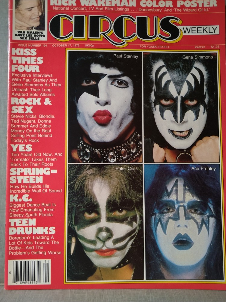 KISS Circus Magazine #194 1978 Excellent!