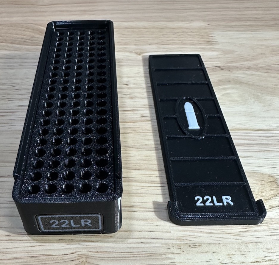 Stackable 22LR Ammo Box 100rd Capacity (6 Pack)