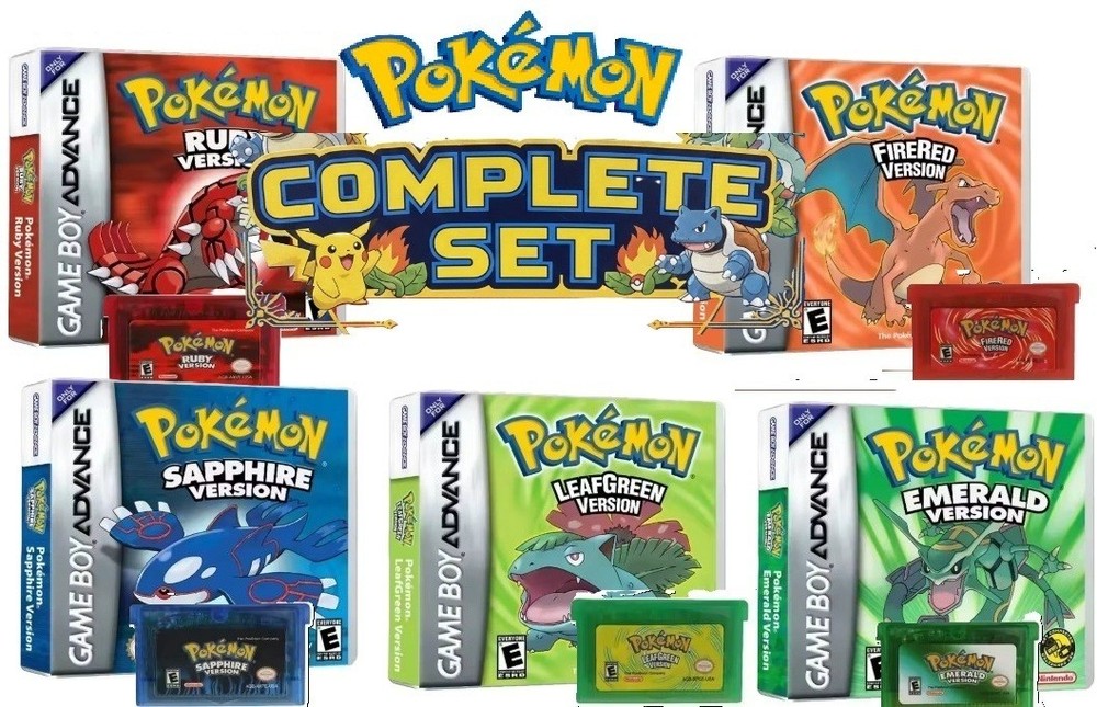 Pokémon GBA Collector’s Bundle | Emerald, FireRed, LeafGreen, Ruby, Sapphire