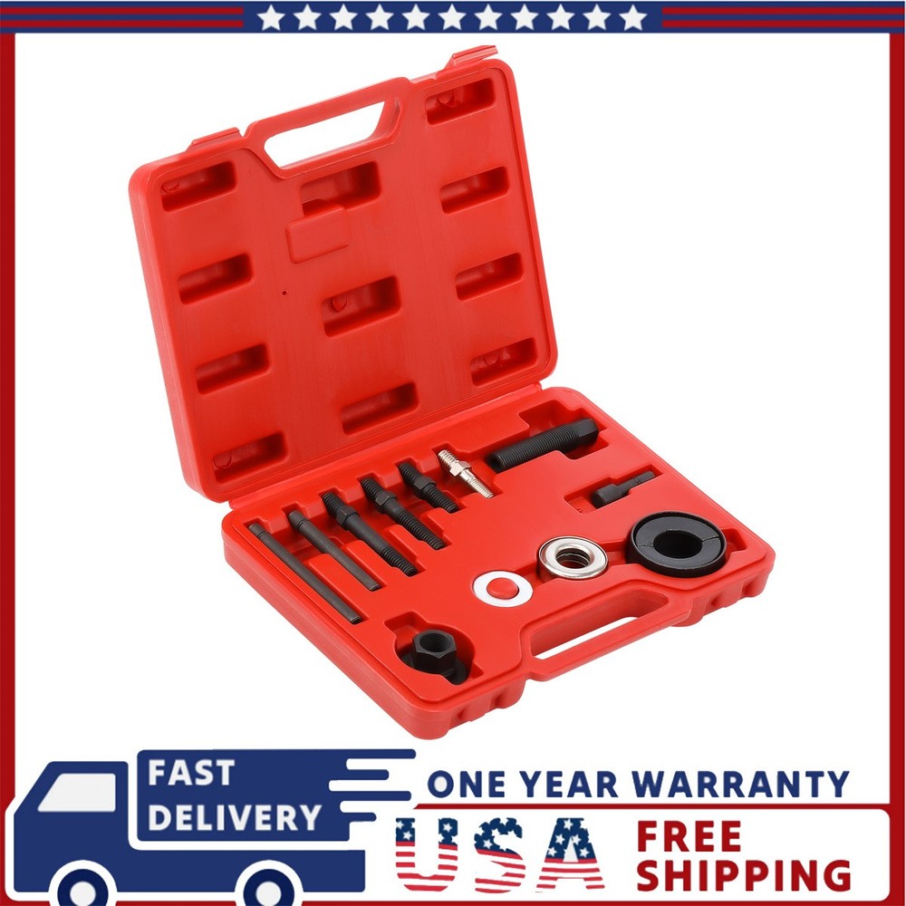 Pulley Puller and Installer auto car With Case Auto Track US 13pc Kit Tool Set
