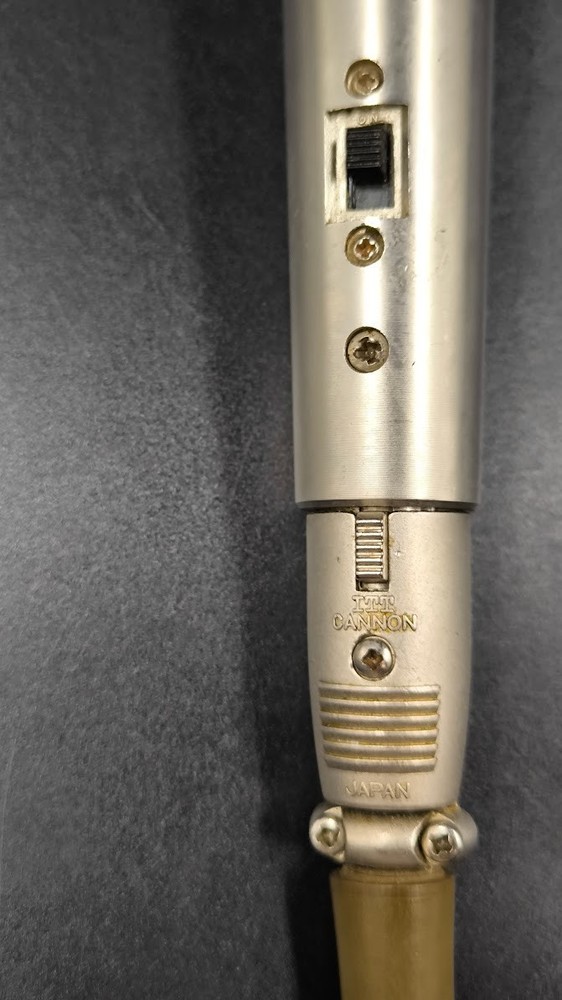 ITT Cannon Microphone Used Working Gold
