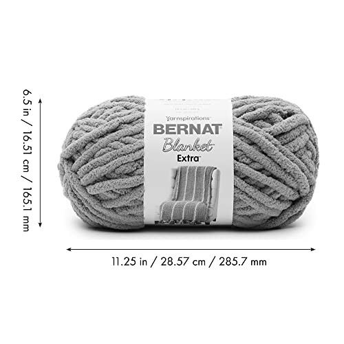Bernat Blanket Extra Jumbo Yarn 2 Pack White Heavyweight Polyester Chenille