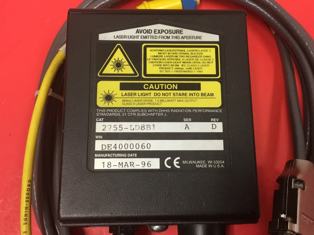 Allen-Bradley - Laser Bar Code Scanner - Catalog #2755-LD8B1, Series A
