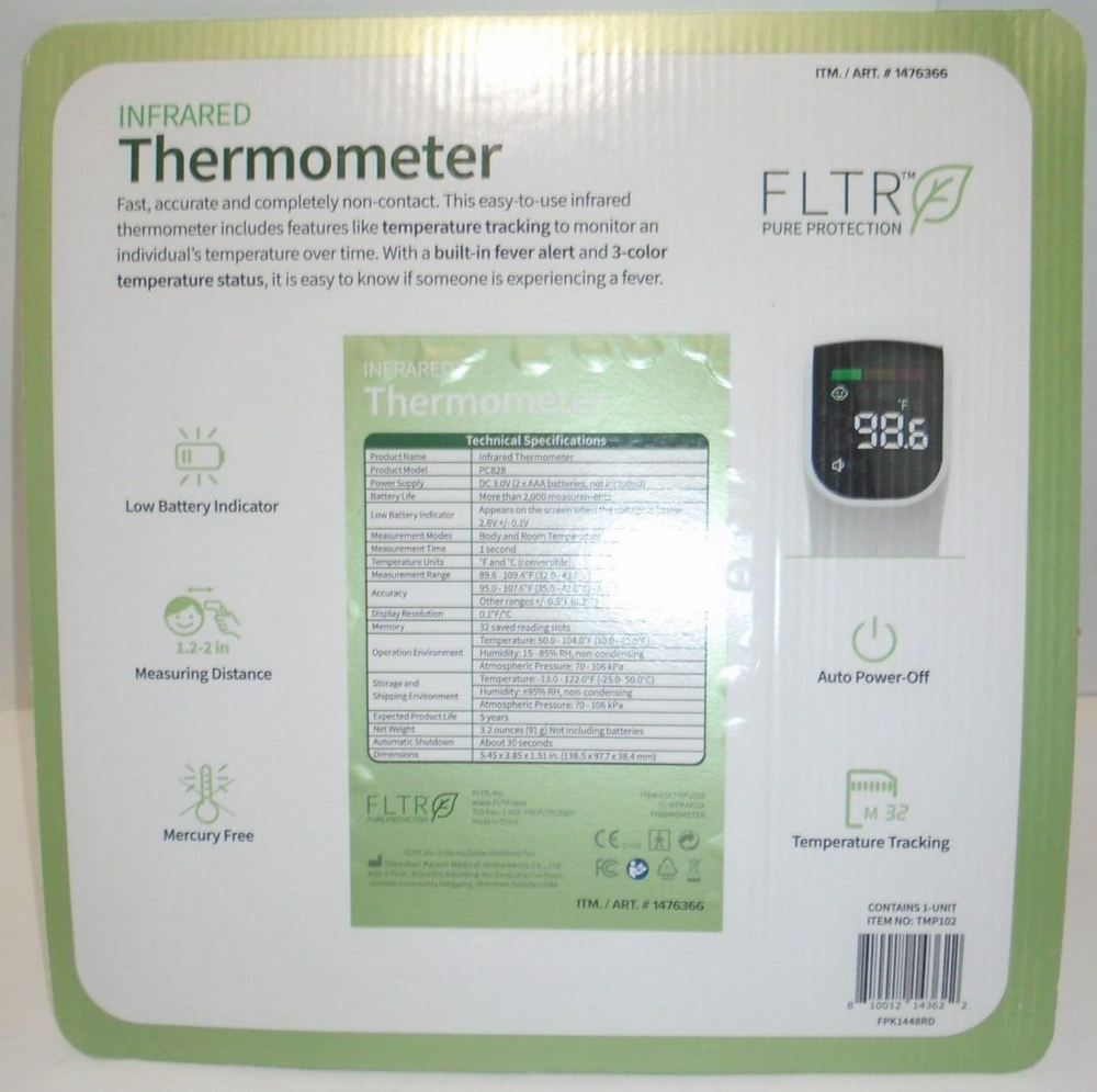 NIP FLTR Non-Contact Infrared Thermometer