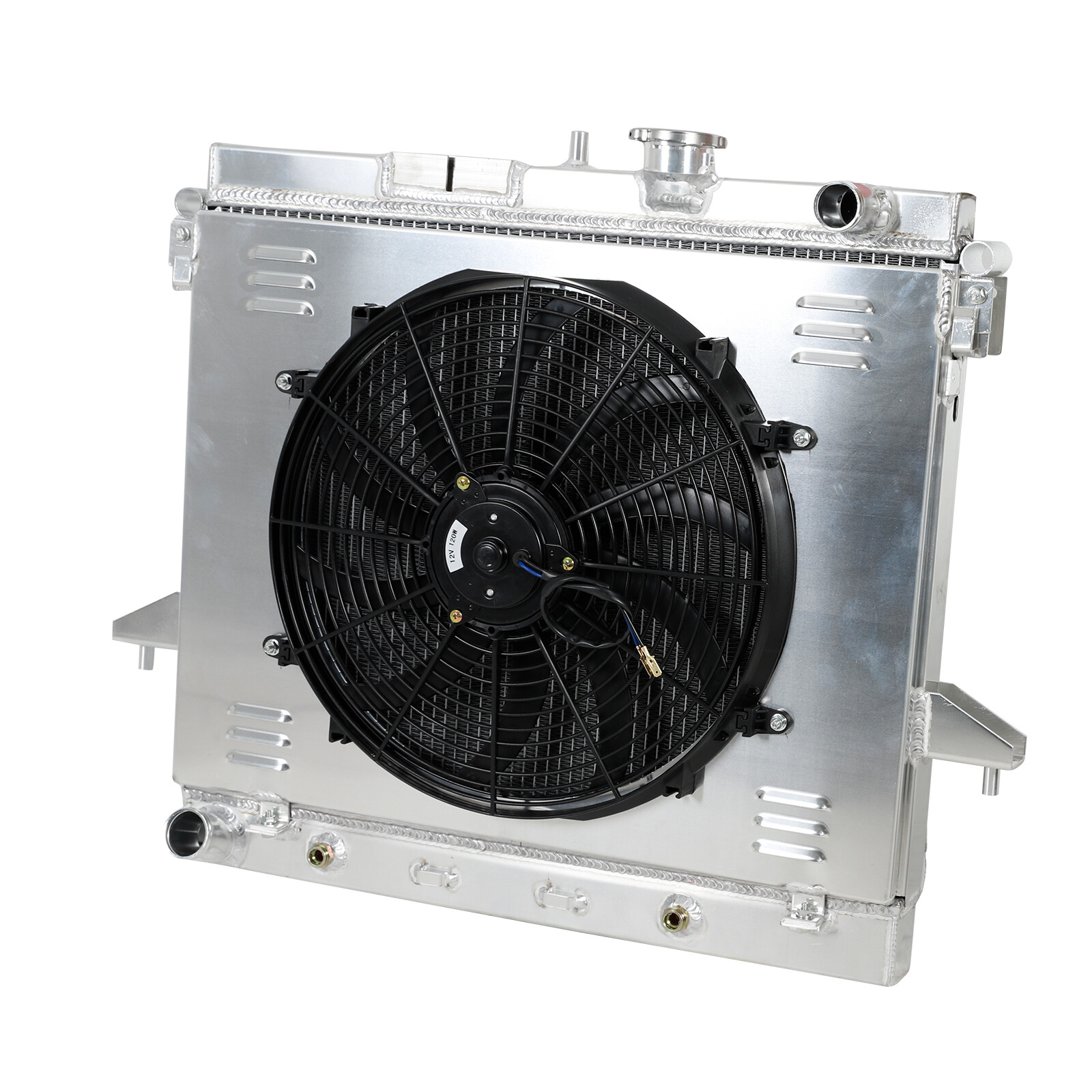 3 Row Radiator+Shroud Fan Kits For 2006-2012 Chevy Colorado Hummer H3/GMC Canyon