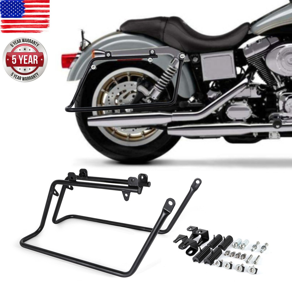 Hard Saddlebags Conversion Support Brackets Kit Set For Harley Dyna 2008-2017 US