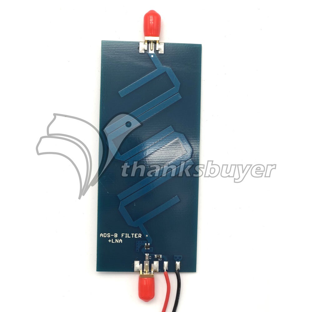 1090MHz ADS-B+LAN Bandpass Filter Module with Integrated Preamplifier
