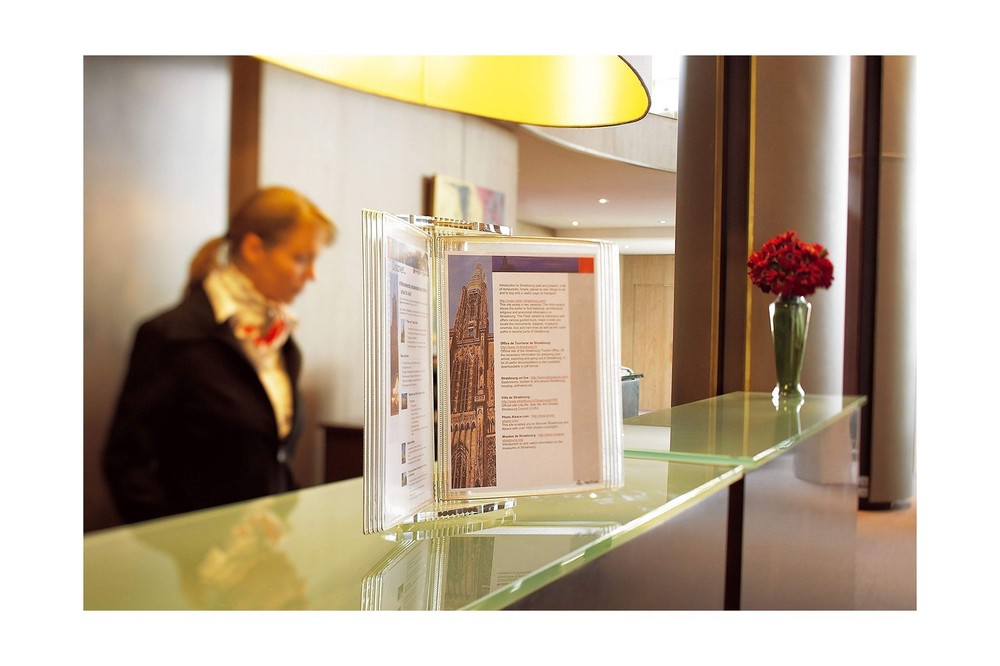 DJOIS by Tarifold Desktop Reference and Display System, Acrylic, 20 Double-Si...