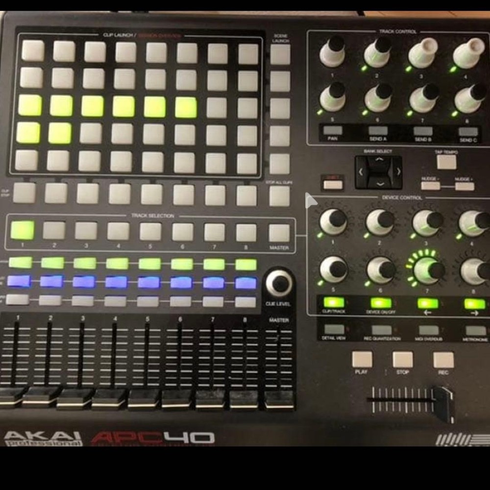 AKAI Professional APC40 MIDI Controller Ableton Live DJ Performance Black Tested